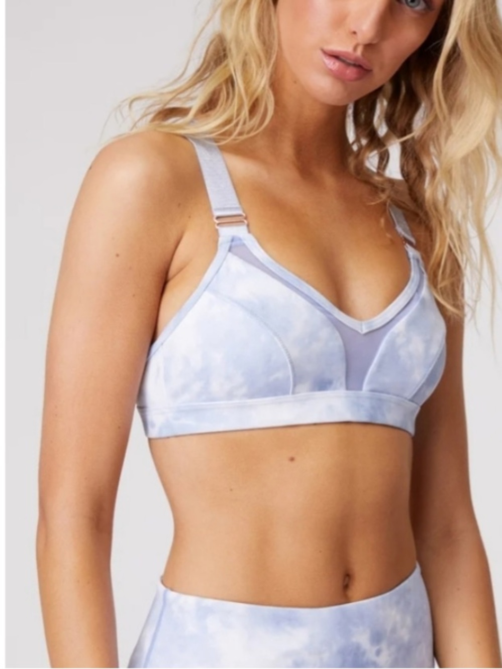 L'urv Carbon38 Solar Mist Cloud Tie Dye Sports Bra XS
